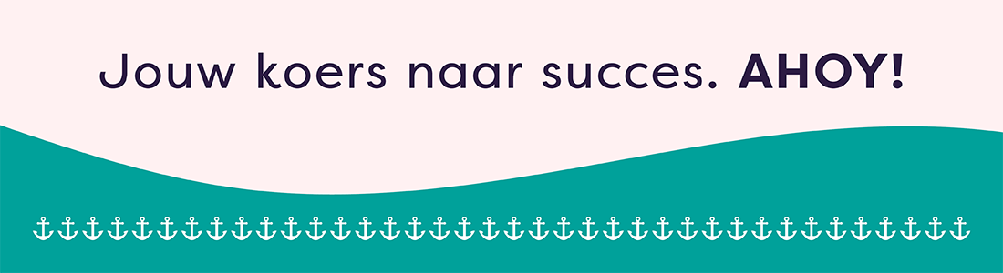 Afbeelding met jouw koers naar succes. AHOY!
